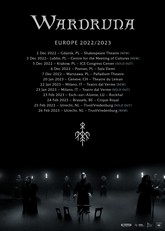 wardruna europe 2022 2023 m